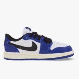 Jordan Kids Blue, White, and Black Sneakers